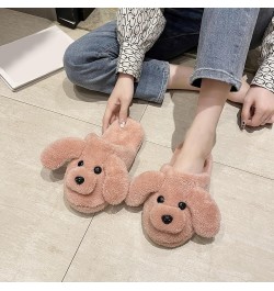 Fashion Autumn And Winter Women Slippers Flat Non Slip Plush Warm Comfortable Cute Slippers for Women Washable Hot Pink $12.6...