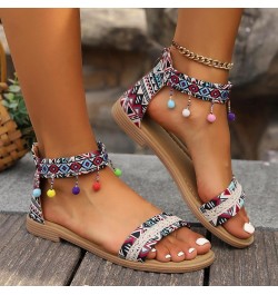 Flip Flop Heels For Women Wide Width Pearl Sandals For Women Platform Sandals For Walking Wine $11.24 Sandals