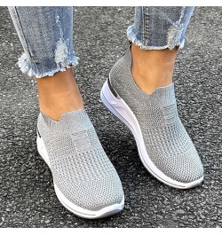 Nursing Shoes for Women Women Wedge Trainer Shoes Leisure Breathable Mesh Outdoor Fitness Running Sport Sneakers Grey $19.48 ...