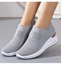 Nursing Shoes for Women Women Wedge Trainer Shoes Leisure Breathable Mesh Outdoor Fitness Running Sport Sneakers Grey $19.48 ...