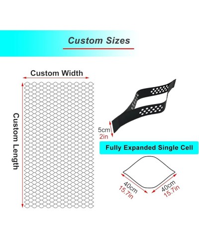 Foldable & Scalable Geo Grid Fabric - 5cm/2 Inch Tall, Black Anti-Deformation Gravel Stabilizer Grid, for Slope Steep Drivewa...