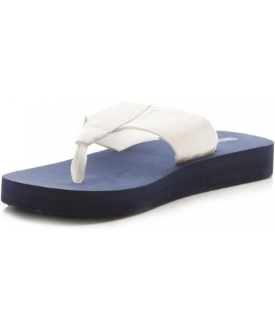 Women's Flip Flop Sandals Blue Navy White 6h7 $19.23 Sandals