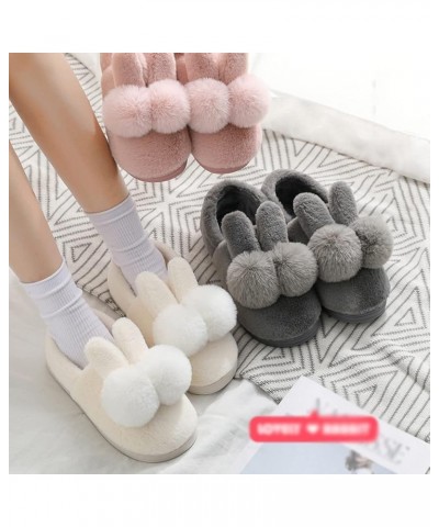 Cozy Women's Cute Warm Plush House Slippers，Winter Indoor Thickened Soft Bottom Anti-Skid Cotton Slippers，for Girl，Gift，Famil...