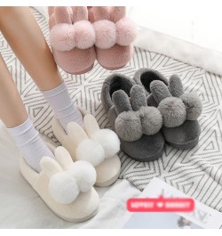 Cozy Women's Cute Warm Plush House Slippers，Winter Indoor Thickened Soft Bottom Anti-Skid Cotton Slippers，for Girl，Gift，Famil...