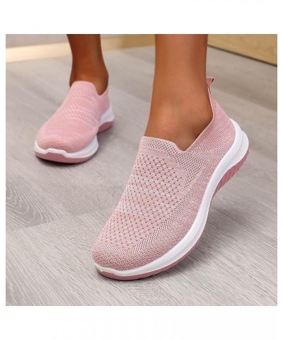 Slip On Canvas Shoes for Women Low Top Fashion Sneakers Comfortable Walking Flats, Slip On Sneakers Z 14-pink $13.12 Athletic...