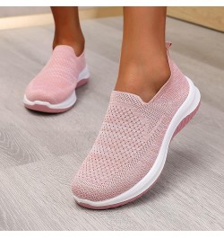 Slip On Canvas Shoes for Women Low Top Fashion Sneakers Comfortable Walking Flats, Slip On Sneakers Z 14-pink $13.12 Athletic...