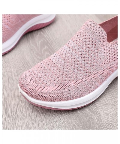 Slip On Canvas Shoes for Women Low Top Fashion Sneakers Comfortable Walking Flats, Slip On Sneakers Z 14-pink $13.12 Athletic...