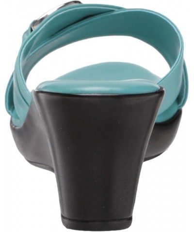 Women's Wedge Sandal Turquoise $14.15 Sandals