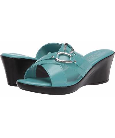 Women's Wedge Sandal Turquoise $14.15 Sandals