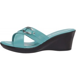 Women's Wedge Sandal Turquoise $14.15 Sandals