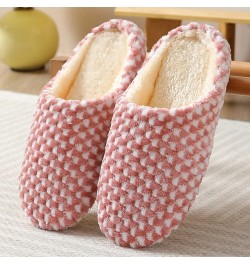 Fuzzy Slipper Women Slides Womens Slip on Fuzzy Slipper Memory Foam Soft Plush Slipper Indoor House Comfort Shoes Z6-red $8.0...