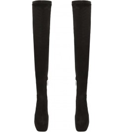 Shirley Leather Over The Knee Boot Black $40.80 Boots