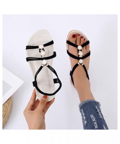 Wedge Sandals for Women Strap Espadrille Walking Wedgesls Sandals Lightweight Breathable Shoes Orthopedic Sandals, Black 14-q...