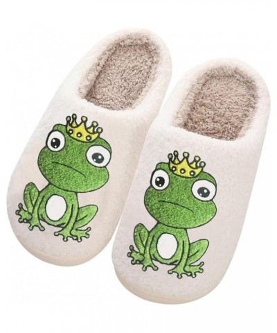 Women's Plush Slippers Cartoon Frog Slippers Cartoon Animal Slippers Memory Foam Cloud Slide Slippers Indoor Slippers Home Sh...