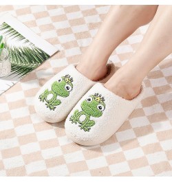 Women's Plush Slippers Cartoon Frog Slippers Cartoon Animal Slippers Memory Foam Cloud Slide Slippers Indoor Slippers Home Sh...