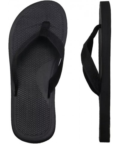 Women's Flip Flops/Sandals/Summer Beach Slippers W1-dark Black $9.71 Sandals