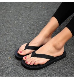 Women's Flip Flops/Sandals/Summer Beach Slippers W1-dark Black $9.71 Sandals