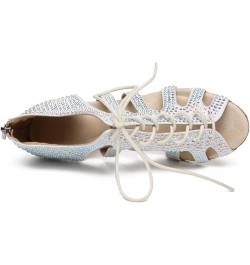 Women's Glitter Rhinestones Open toe Ballroom Tango Samba Party Wedding Practice Dance Shoes Ycl486 White $25.50 Athletic Shoes