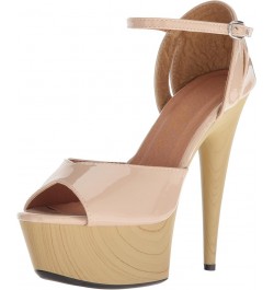 Women's 609-billie Heeled Sandal Nude $15.63 Sandals