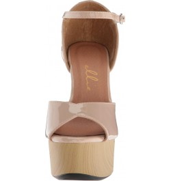 Women's 609-billie Heeled Sandal Nude $15.63 Sandals