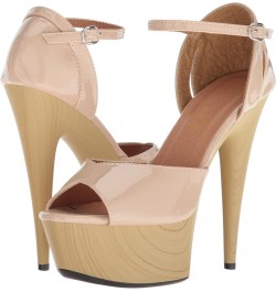 Women's 609-billie Heeled Sandal Nude $15.63 Sandals