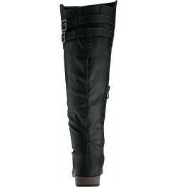 Brinley Co. Womens Regular and Wide-Calf Knee-High Riding Boot Black $21.00 Boots