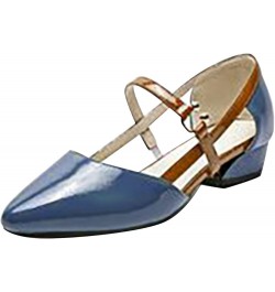 Women's Sandals Breathable High Heeled Casual Women's Pointed Toe High Heeled Strap Fashion Sandals Women's Sandals Blue $22....