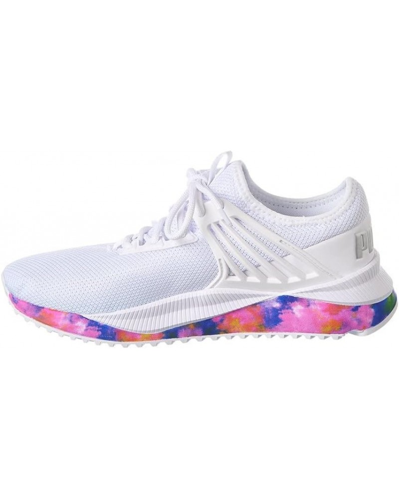 Pacer Future Bleached Sneaker Womens Sneaker White-silver-pink $35.02 Fashion Sneakers