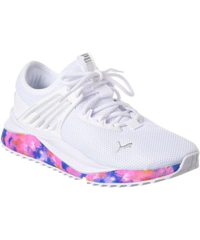 Pacer Future Bleached Sneaker Womens Sneaker White-silver-pink $35.02 Fashion Sneakers