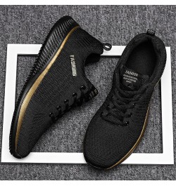 Men Womens Running Shoes Sneakers, Couple Tennis Shoes Comfort Lace Up Sneakers Non Slip Jogging Shoes Work Shoes Gold $12.51...