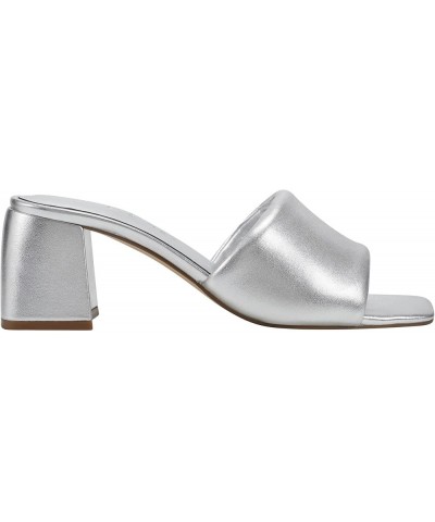 Women's Nombra Heeled Sandal Silver 040 $52.50 Sandals