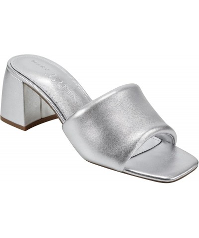 Women's Nombra Heeled Sandal Silver 040 $52.50 Sandals