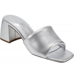 Women's Nombra Heeled Sandal Silver 040 $52.50 Sandals