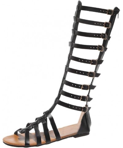 Formally Invited Strappy Heeled Sandals Womens Sandals Women'S Sandals Comfortable Sandals Black Strappy B-black $18.36 Outdo...