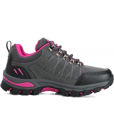 Zapatillas Deporte Mujer Zapatillas Deportivas senderismo al aire Libre Zapatos escalada Cordones Zapatos deportivos C2-gray ...