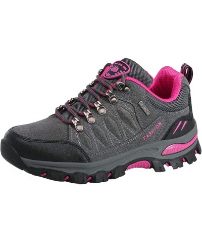 Zapatillas Deporte Mujer Zapatillas Deportivas senderismo al aire Libre Zapatos escalada Cordones Zapatos deportivos C2-gray ...