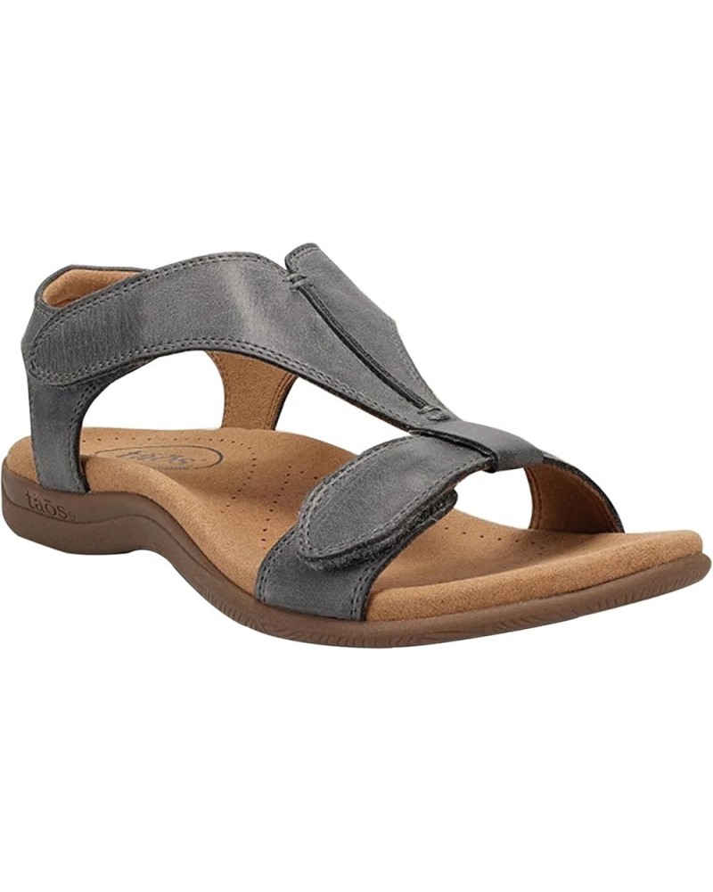 Womens Leather Sandals with Arch Support and Backstrap, Womens T-Strap Buckle Flats Sandals Women's Orthopedic Bunions Comfor...