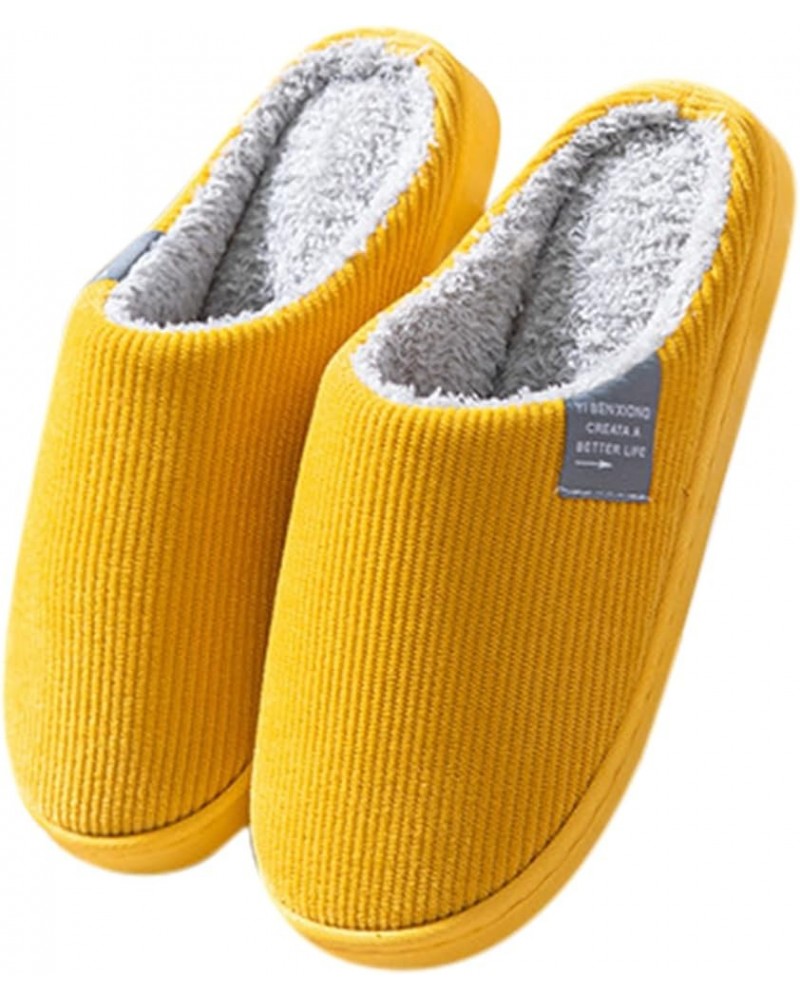 Dress House Slippers Women Men Flattering Flat Ladies Casual Shoes Fashion Cute Cartoon Women Fluffy Graphic Shoes C-yellow $...