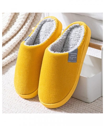 Dress House Slippers Women Men Flattering Flat Ladies Casual Shoes Fashion Cute Cartoon Women Fluffy Graphic Shoes C-yellow $...