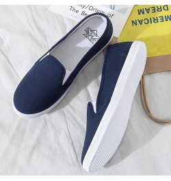 Ladies Comfortable Shoes Fashion Casual Versatile Flat Casual Women's Canvas Women's Casual Shoes Wide Width Shoes Women Dark...