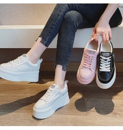 Woman Hidden Wedgie Sneakers High Heel Lace Up Modish Breathable Light-Weight Walking Shoe Platform Sneakers Pink Net $38.54 ...