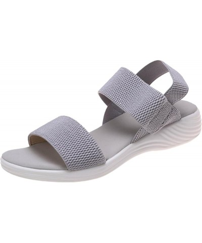 Women's Mules Flats Sandal Orthopedic Arch Support Soft Insole Summer Crossbands Outdoor Beach Open Toe Wedge Sandal 93-ixpyn...