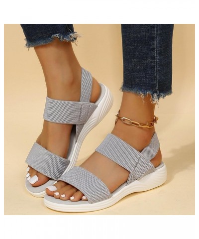 Women's Mules Flats Sandal Orthopedic Arch Support Soft Insole Summer Crossbands Outdoor Beach Open Toe Wedge Sandal 93-ixpyn...