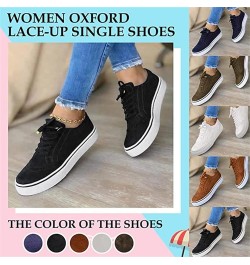 Sneakers for Women Walking Shoes Comfortable Lace ups Casual Summer Fashion Slip On Platform Flats Loafers Black $12.23 Athle...