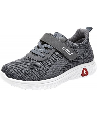 Fashion Summer and Autumn Men Fly Woven Mesh Breathable and Comfortable Slip On Comfortable Dress Shoes for Women Grey $14.89...