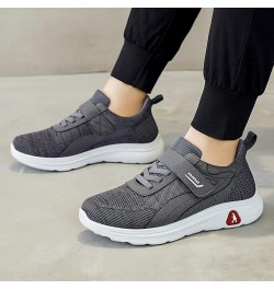 Fashion Summer and Autumn Men Fly Woven Mesh Breathable and Comfortable Slip On Comfortable Dress Shoes for Women Grey $14.89...