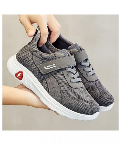 Fashion Summer and Autumn Men Fly Woven Mesh Breathable and Comfortable Slip On Comfortable Dress Shoes for Women Grey $14.89...