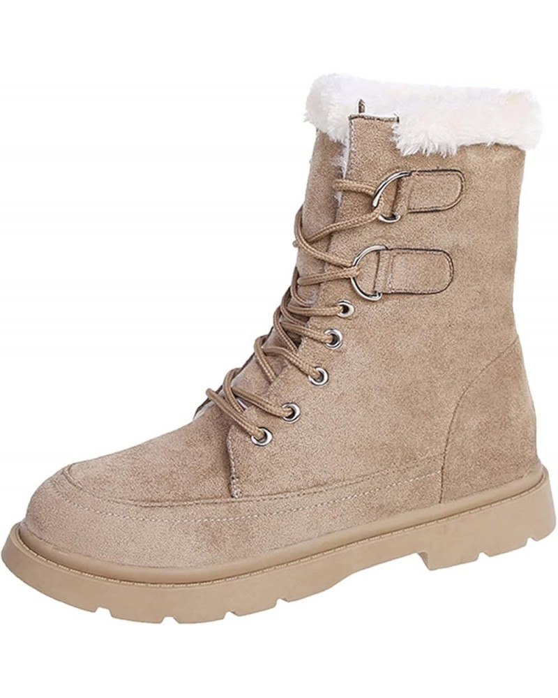 Winter Boots for Women Cute Wide Women's Winter Boots Waterproof Warm Snow Boots Womens Tall Wedge Heel Winter Boots for Wome...