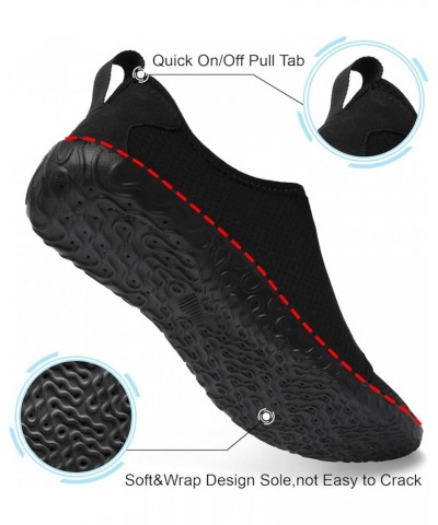 Womens and Mens Water Shoes Breathable Quick Dry Soft Barefoot Aqua Socks for Hiking Swim Beach Surf Yoga Sport Vel Black $12...