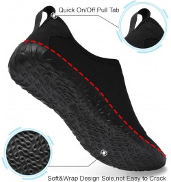 Womens and Mens Water Shoes Breathable Quick Dry Soft Barefoot Aqua Socks for Hiking Swim Beach Surf Yoga Sport Vel Black $12...